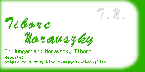 tiborc moravszky business card